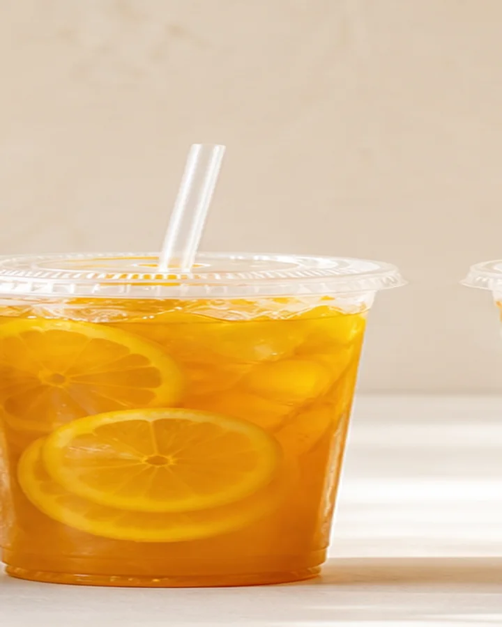 Lemon Tea dingin yang segar